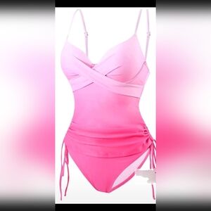 Pink Two Piece Swimsuit